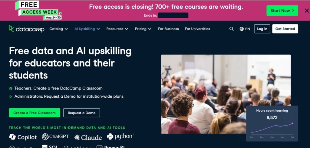 DataCamp Free Chapter Access