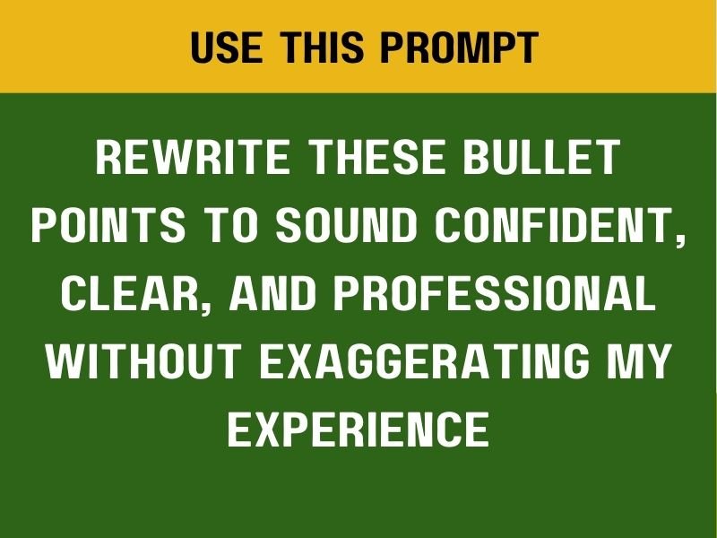 FIX WEAK BULLET POINTS