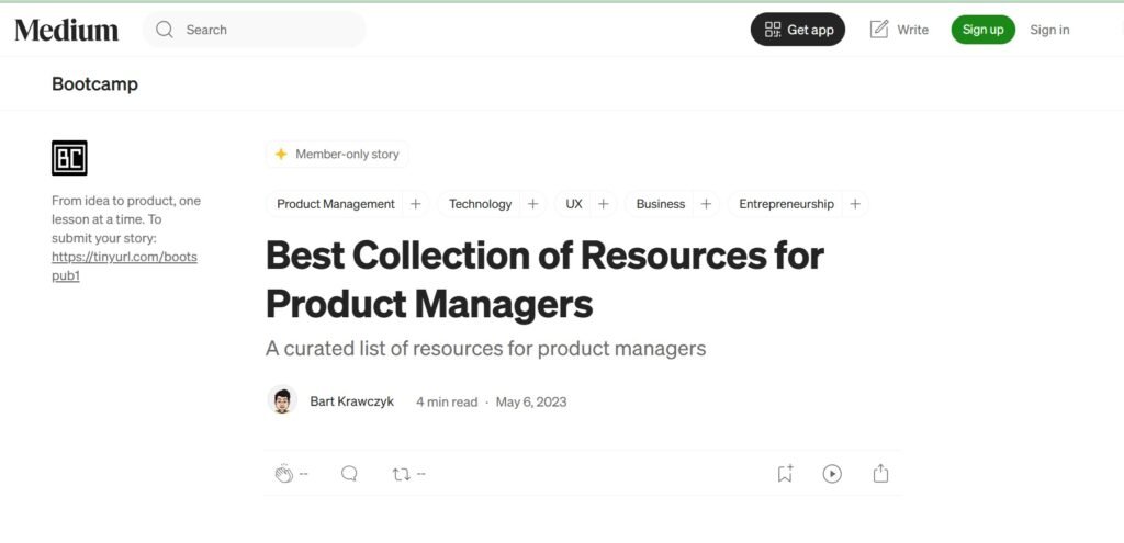 Medium Product Management Collections