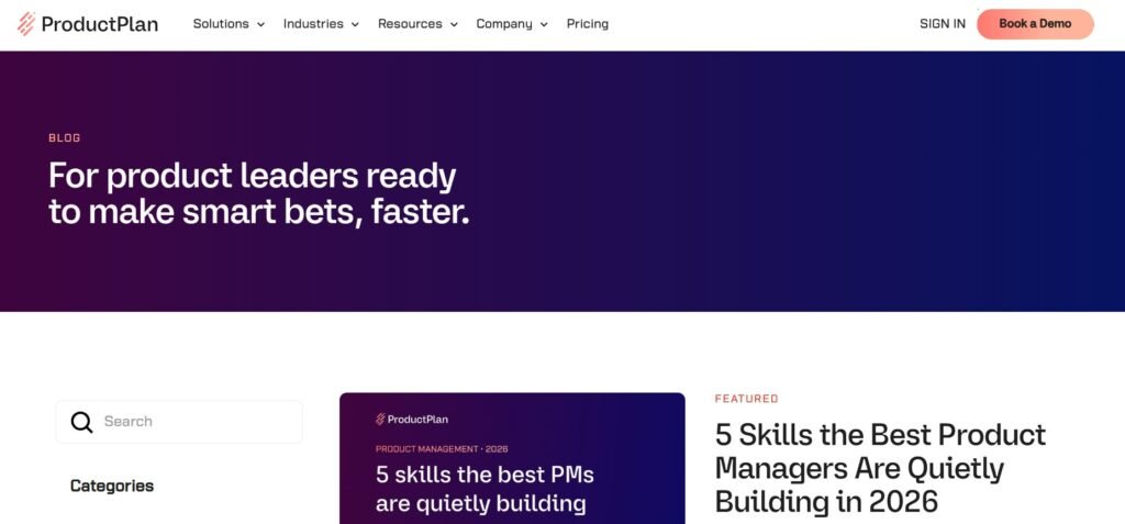 ProductPlan Blog and Guides