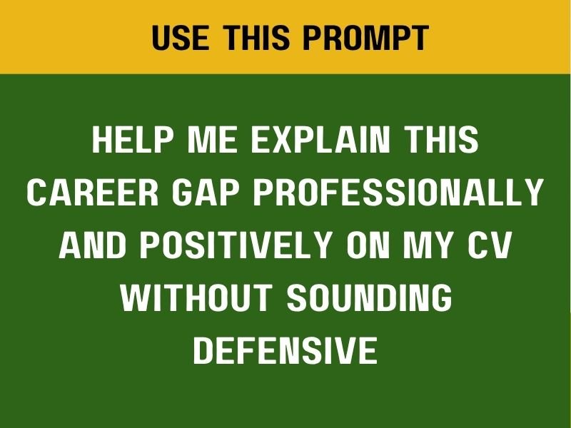explain career gap