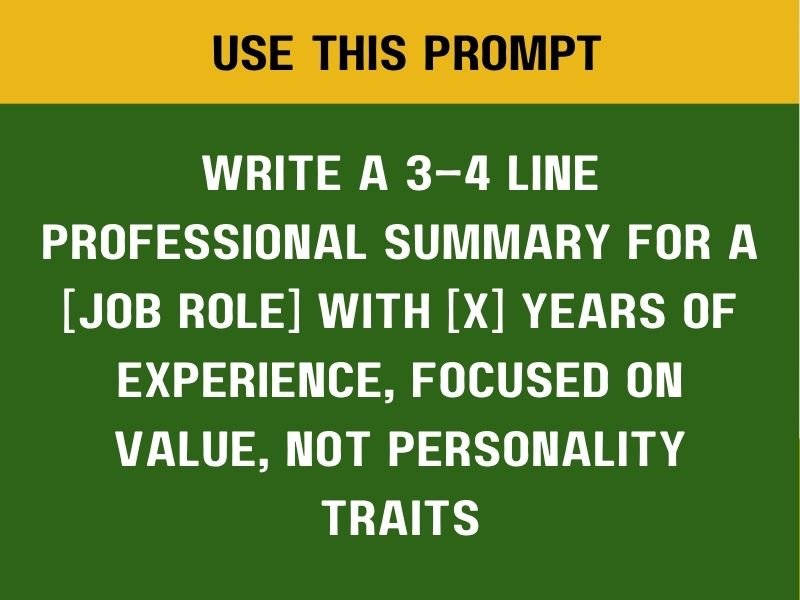 professional summary