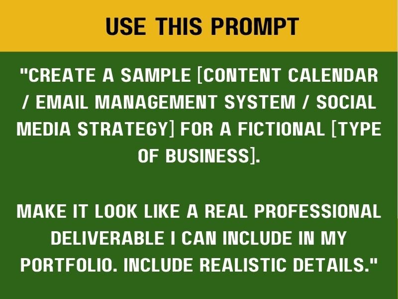 Build Your Portfolio Without a Client