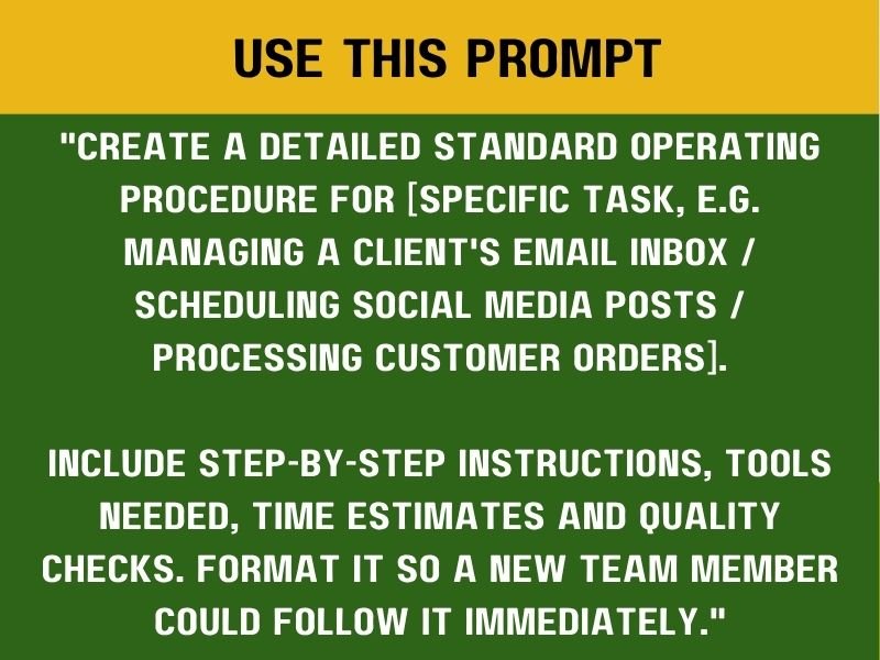 Create SOPs for Your Clients