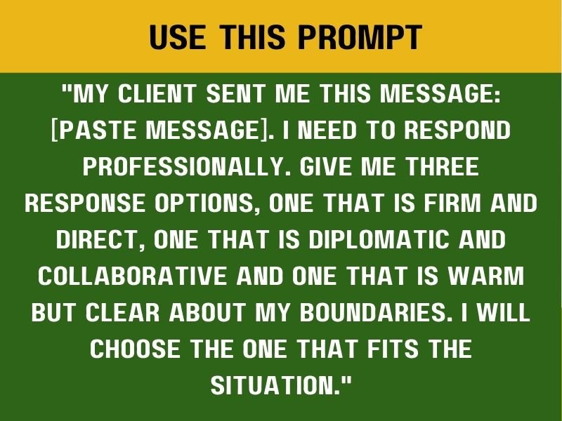 Handle Difficult Client Situations