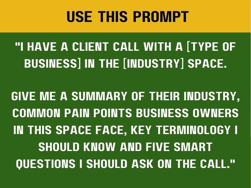 Research Any Client or Industry