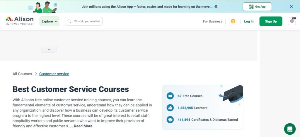 Alison – Customer Service Training
