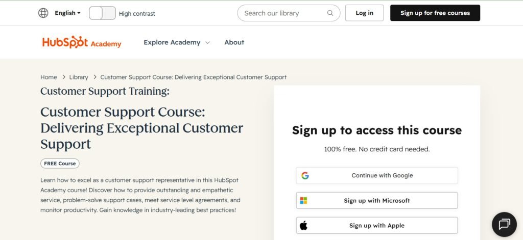 HubSpot Academy – Customer Service Certification