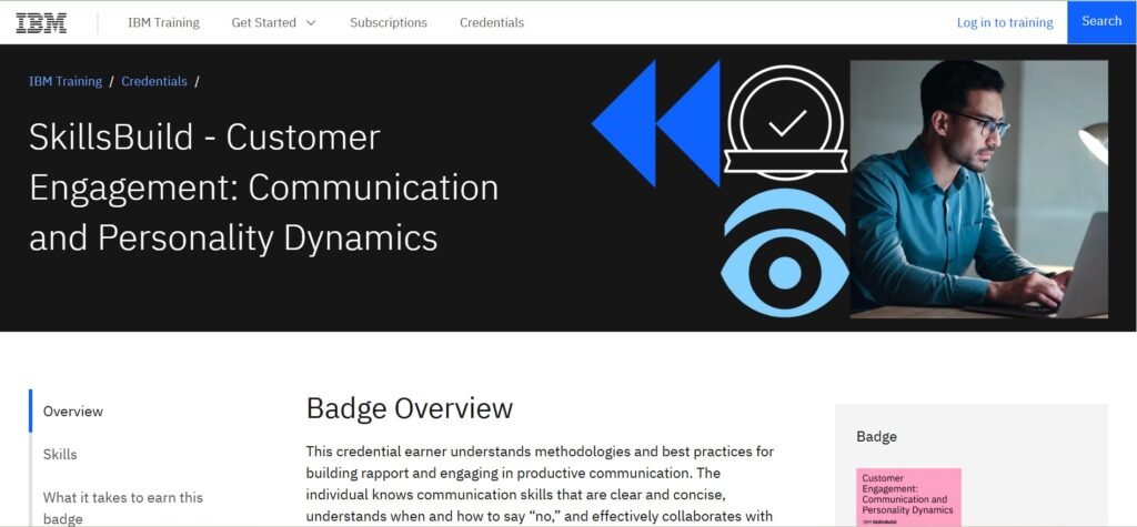 IBM SkillsBuild – Workplace and Customer Skills