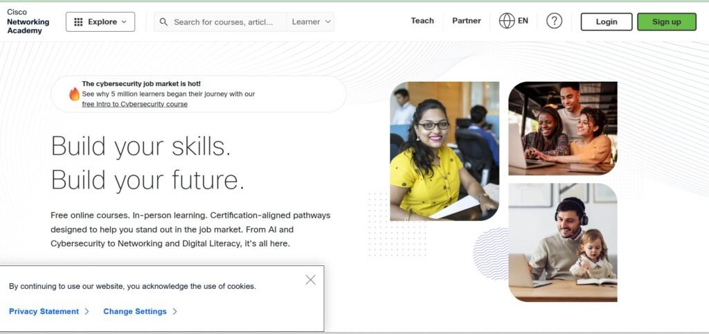 Cisco Networking Academy FREE resources to learn Cybersecurity