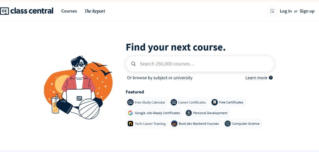 Class Central Free Website that gets you hired fast