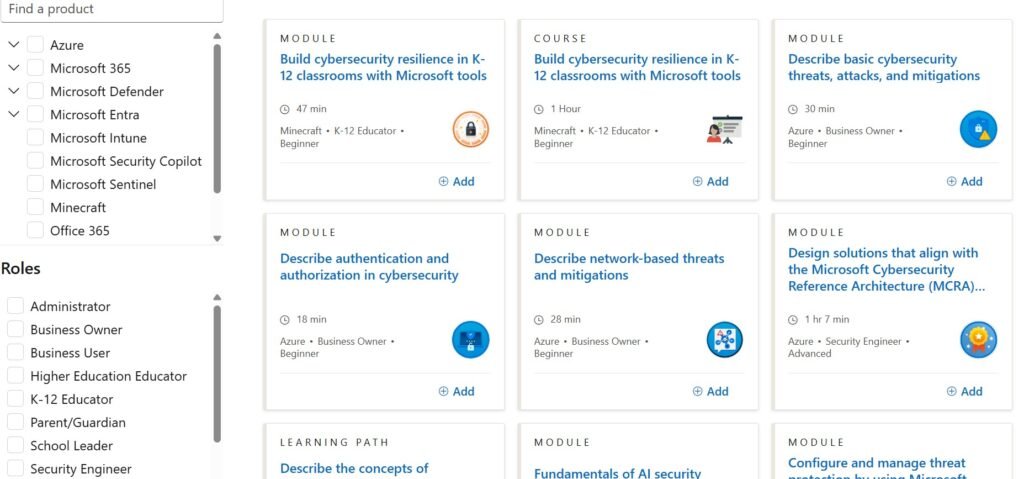 Microsoft Security Badges
