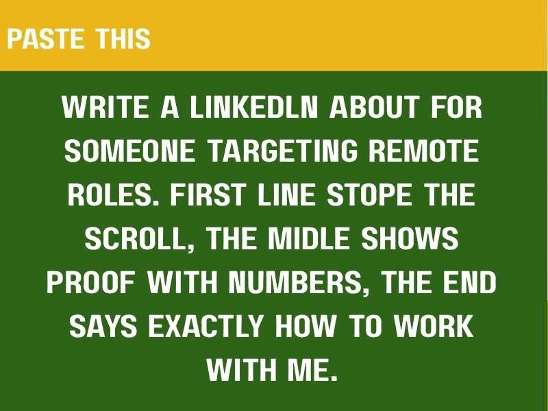 Optimize My LinkedIn Profile