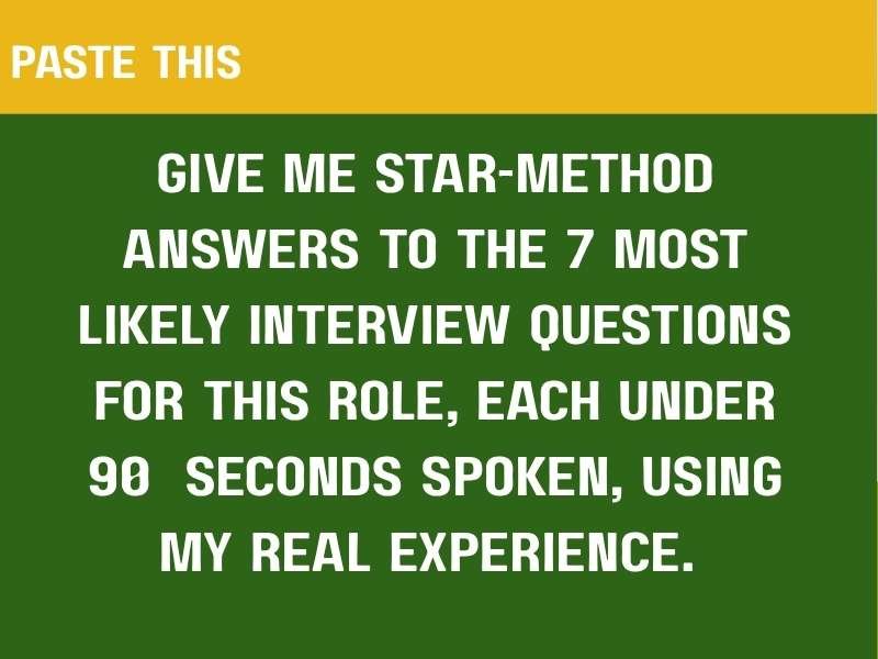 Prepare Me for My Job Interview