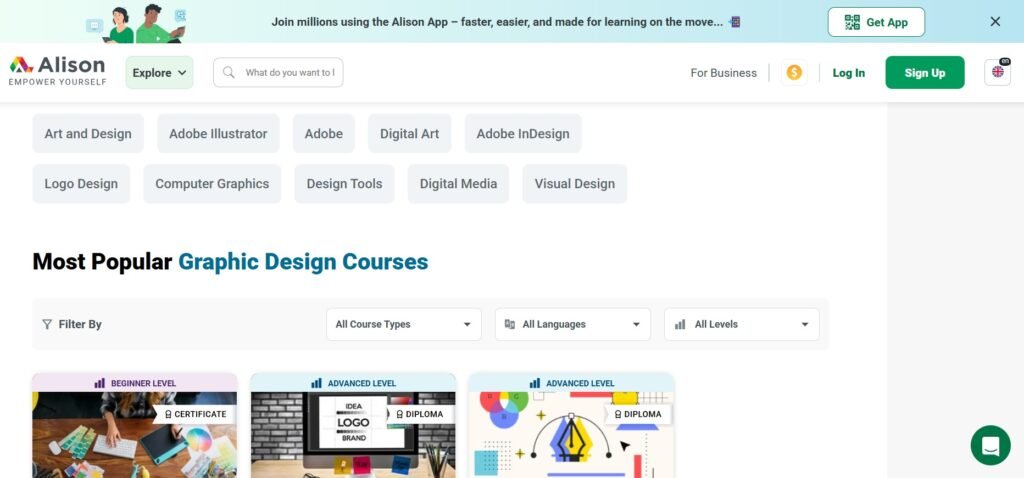 Alison Graphic Design Courses