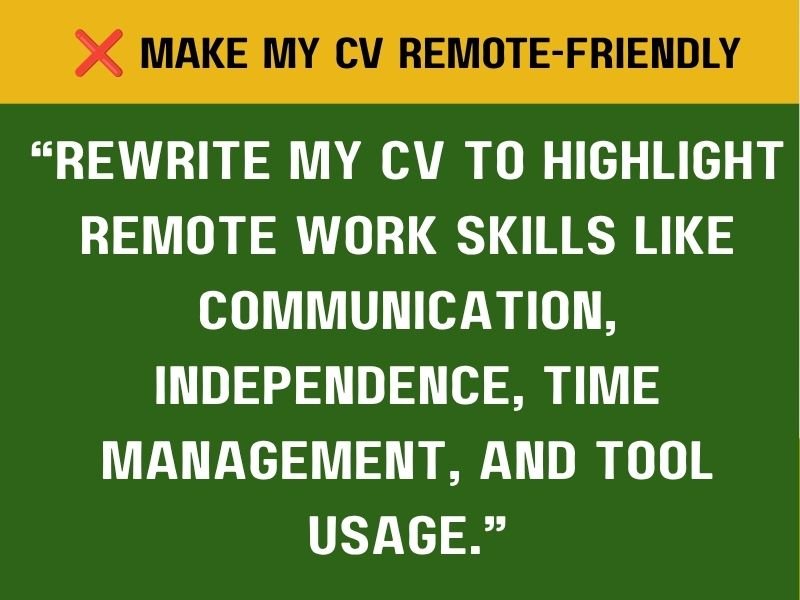 Fix Your CV for Remote Jobs