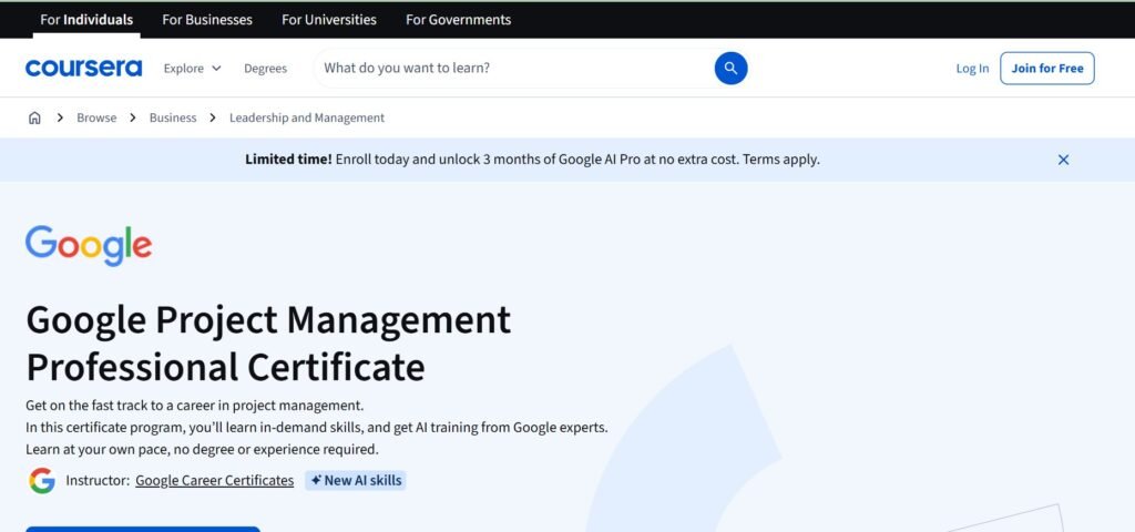 Google Project Management Certificate Materials