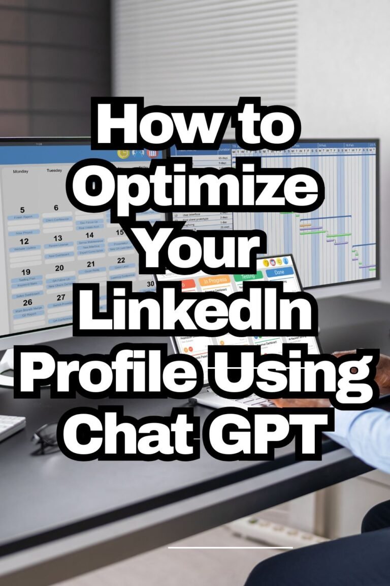 How to Optimize Your Linkedln Profile Using Chat GPT
