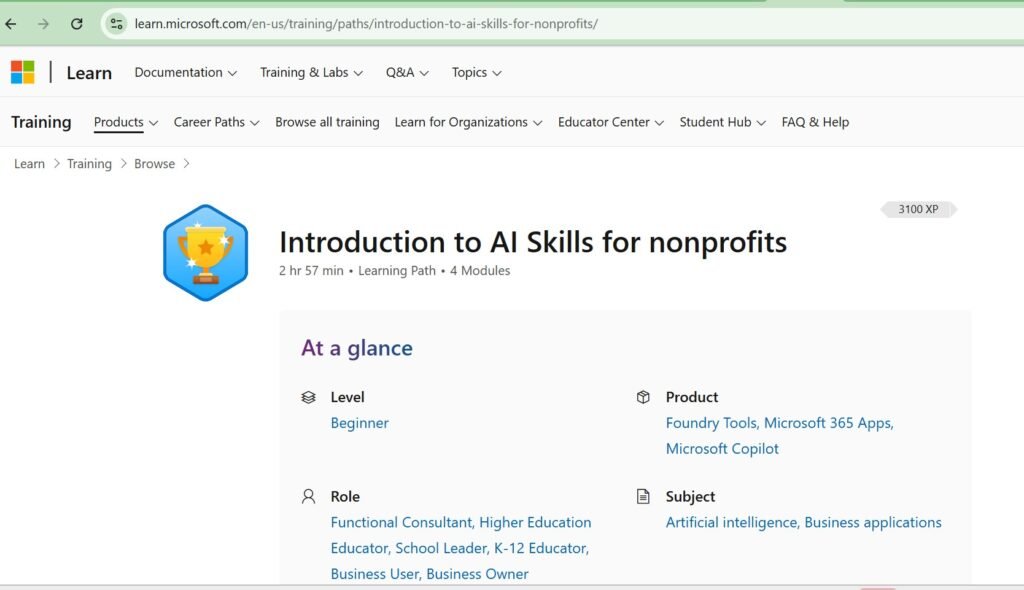 Introduction to AI Skills for Nonprofits