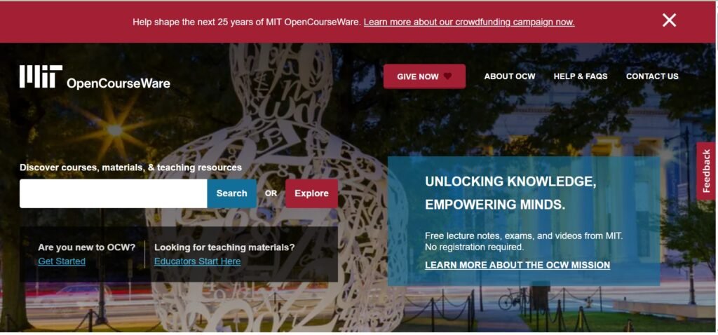 MIT OpenCourseWare
