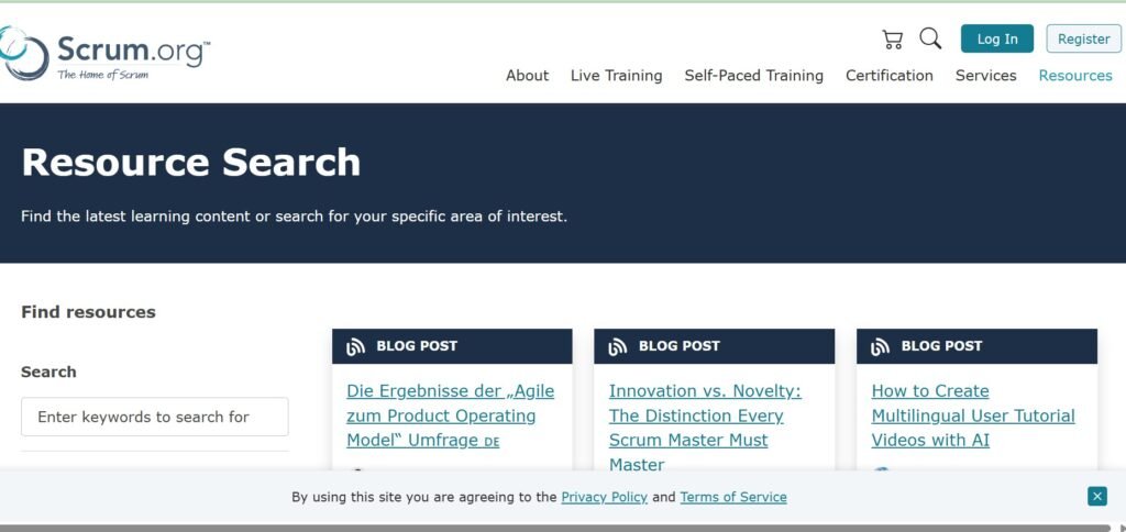 Scrum.org Free Learning Resources