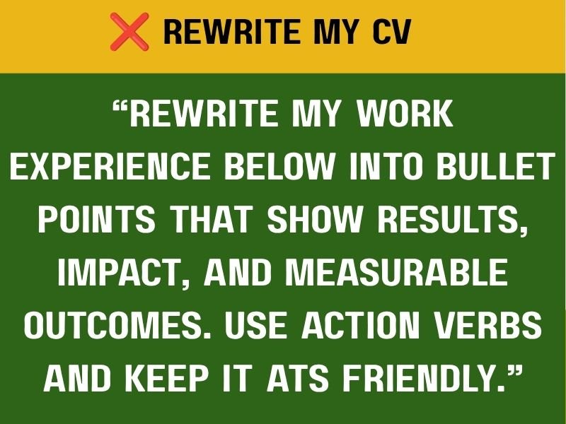Turn Your Experience Into Results, Not Duties